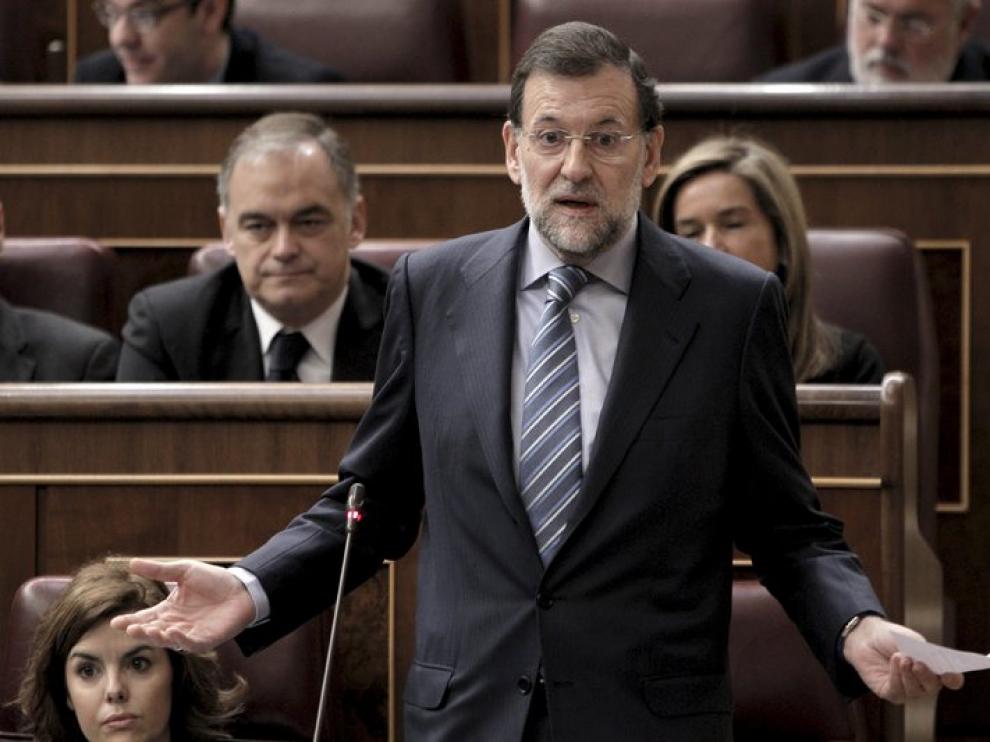 El líder del PP, Mariano Rajoy