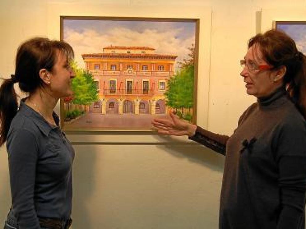 Las artistas Isabel Rubio (izq) y Divina Sabaté.