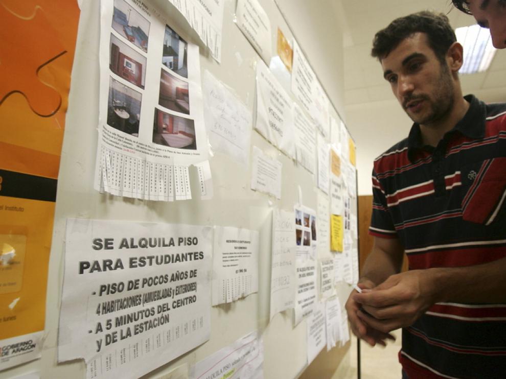 Los estudiantes son uno de los colectivos que más comparte piso