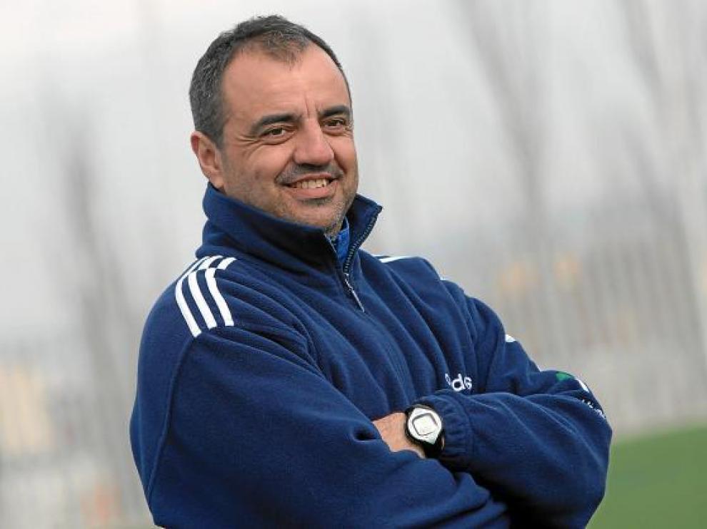 Santiago Gilaberte, durante un entrenamiento.