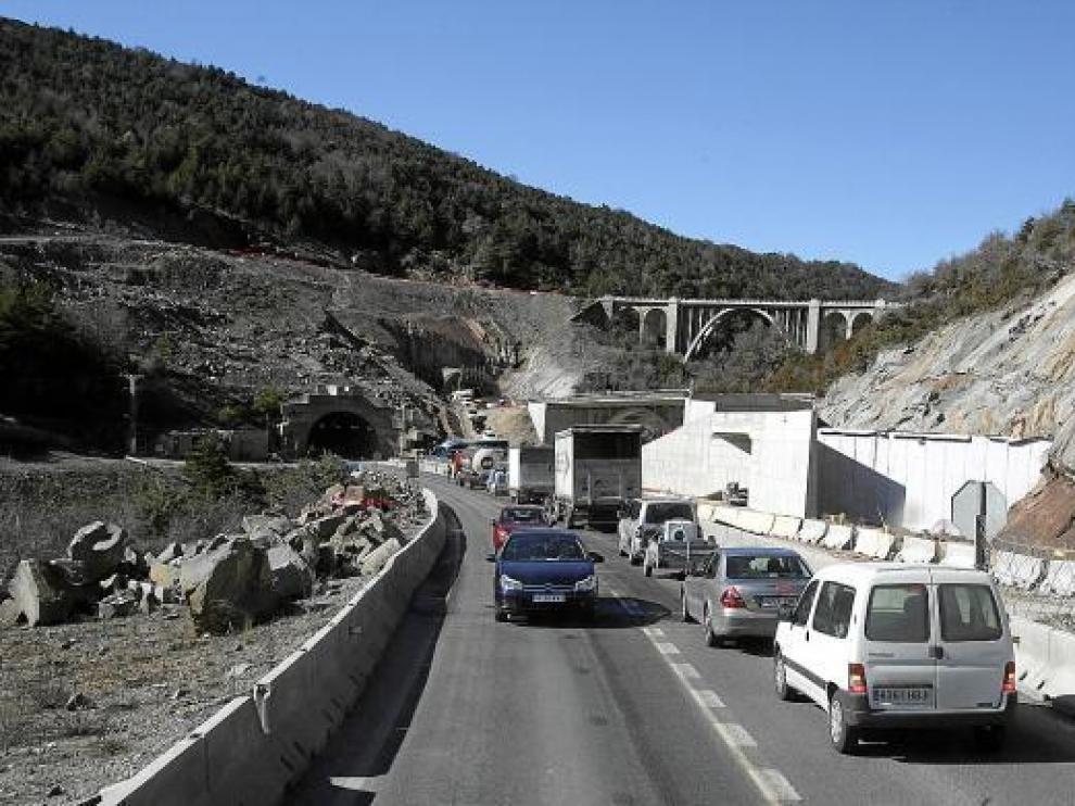 Tramo de la Autovía entre Huesca y Jaca.