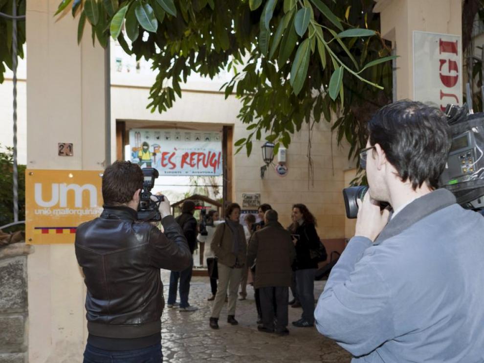 La sede de UM registrada por la Físcalia.