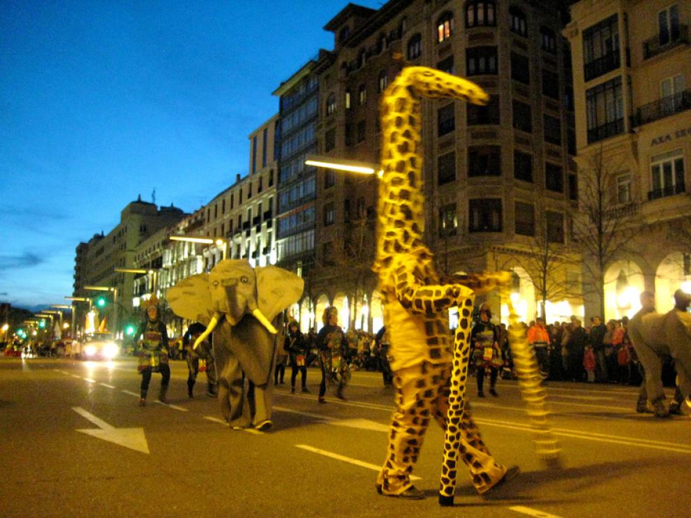 Foto de archivo del desfile del Carnaval en Zaragoza
