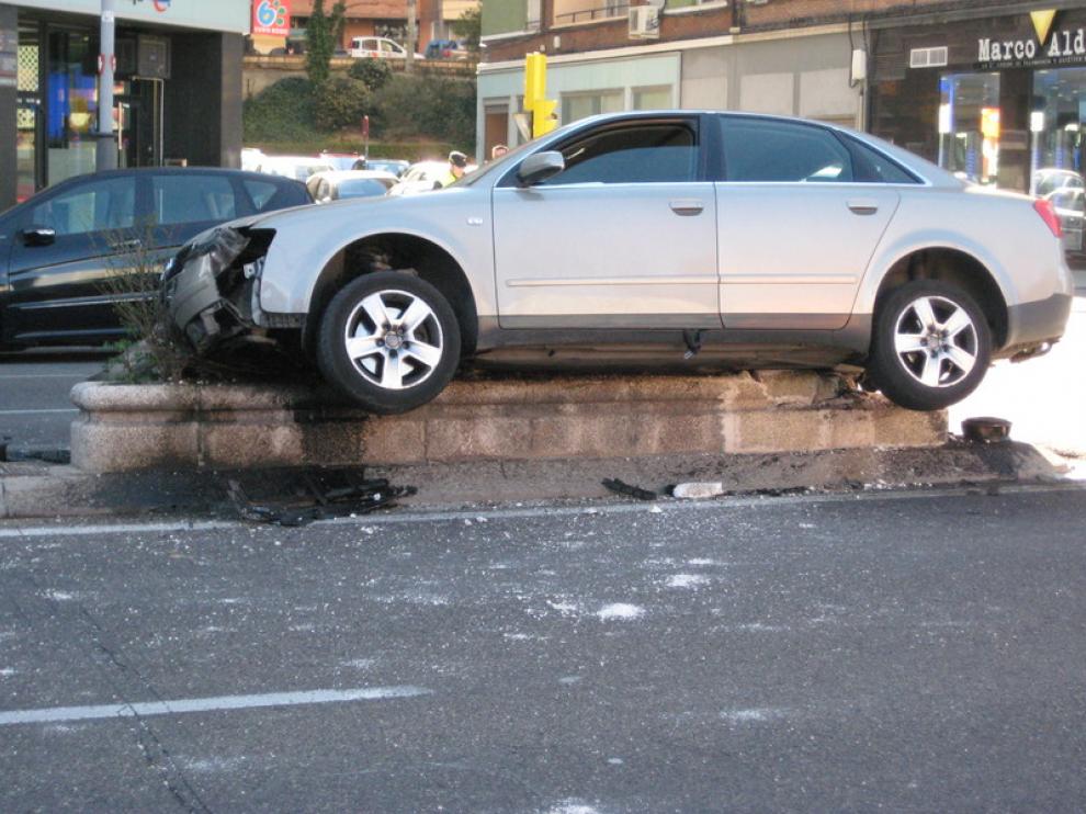 Imagen de un accidente en Zaragoza