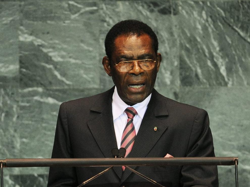 Teodoro Obiang en la sede de la ONU
