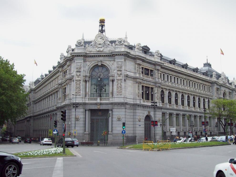 Sede del Banco de España en la madrileña plaza de Cibeles
