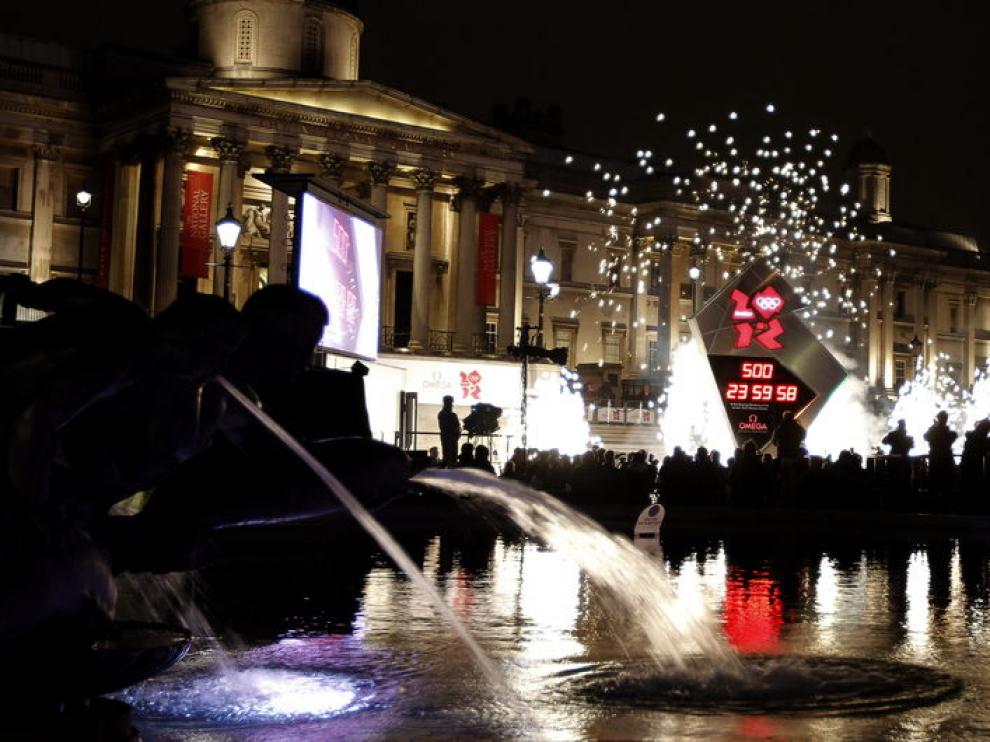 El reloj de la plaza Trafalgar.