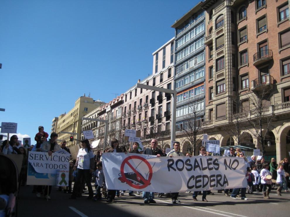 Los vecinos ya se han dejado oir en las calles de Zaragoza