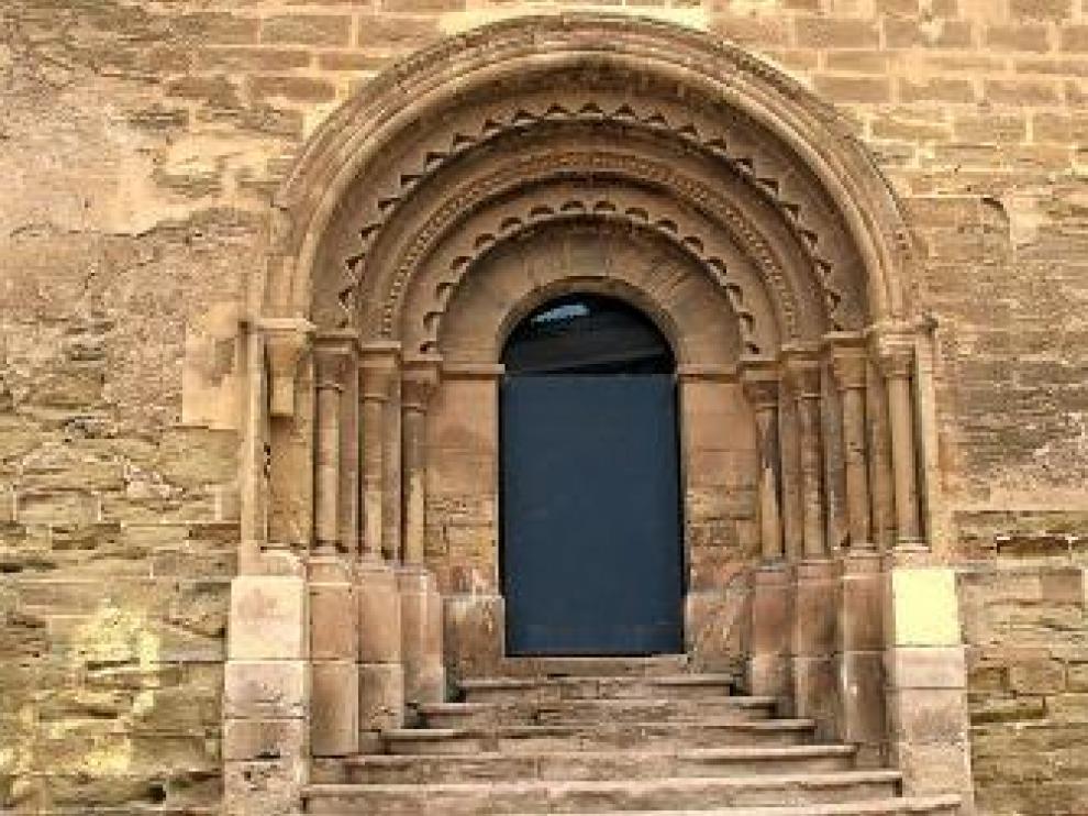 La portada, en la iglesia de San Martín de Lérida.