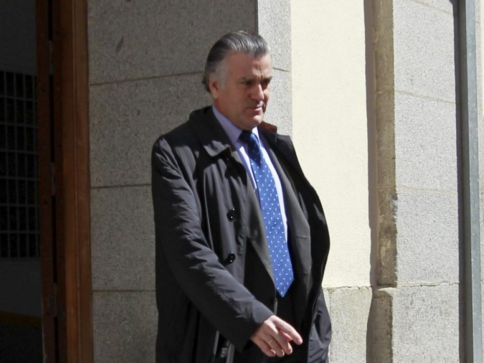 Luis Bárcenas a su salida del Tribunal Superior de Justicia de Madrid
