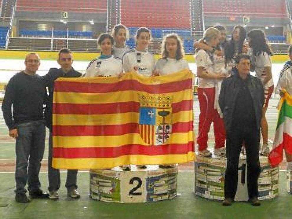 El equipo femenino subió al segundo cajón del podio en San Sebastián.