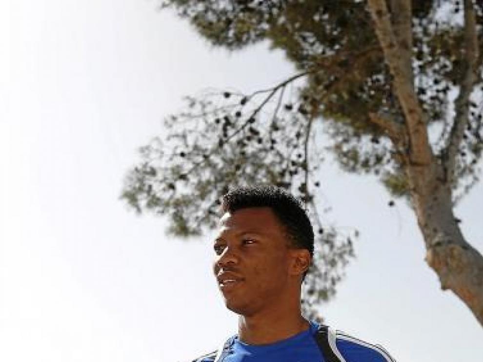 Uche durante su etapa en el Zaragoza