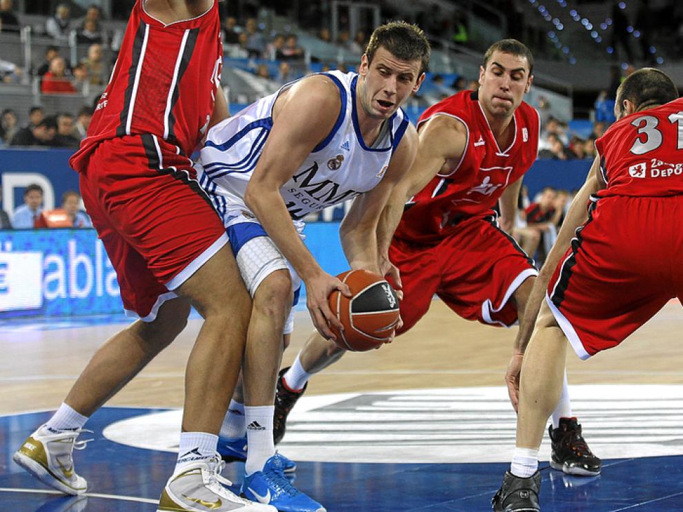 Pablo Aguilar ya se enfrentó al Real Madrid esta temporada en la Caja Mágica