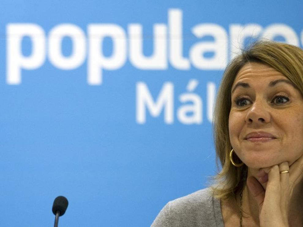 La secretaria general del PP, María Dolores de Cospedal