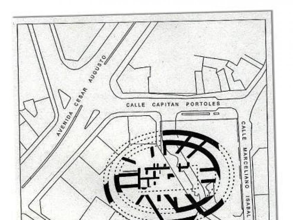 El anfiteatro de Zaragoza, ¿bajo el hotel Palafox?