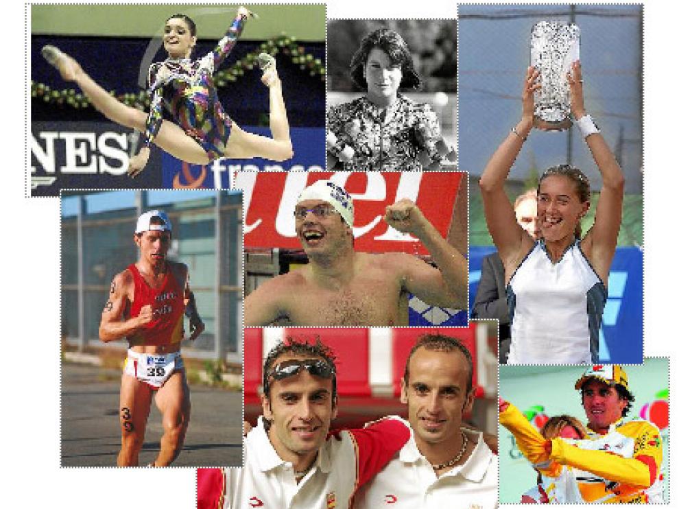 Algunos de los grandes deportistas aragoneses