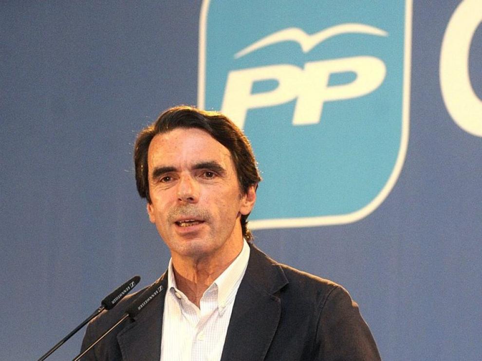 José María Aznar, durante su intervención en el acto político celebrado en Guadalajara