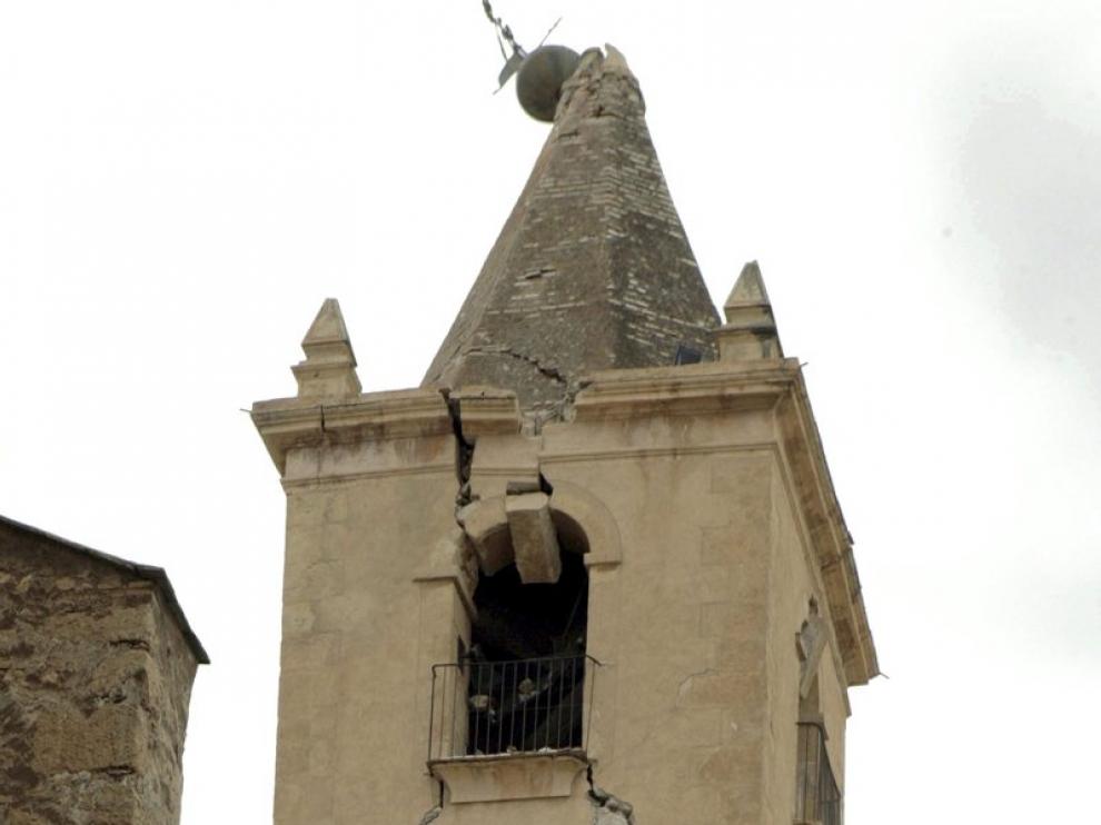 Campanario de la iglesia de San Francisco en Lorca.