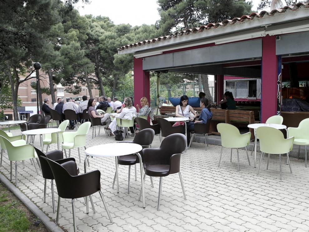 Terraza Terraluna, en el parque Castillo Palomar