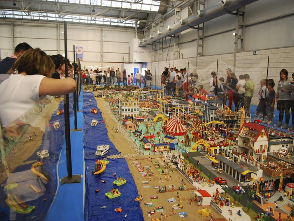 Foto de archivo de una exposición de playmobil en Barbastro