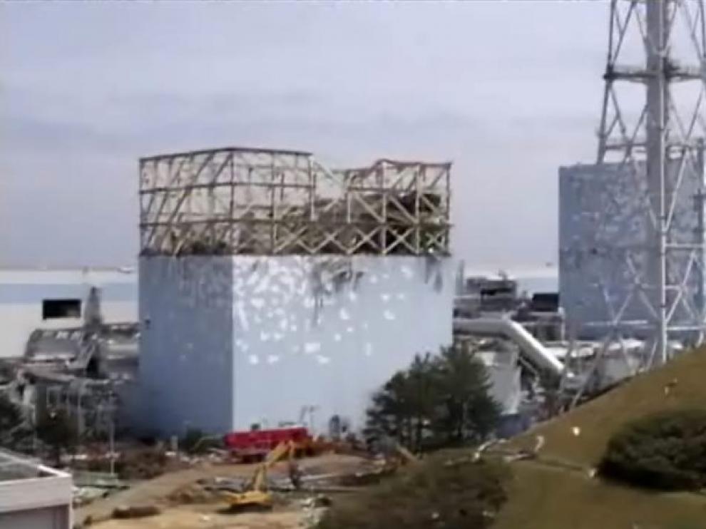 Central nuclear de Fukushima en Japón, dañada por el tsunami en marzo de 2011