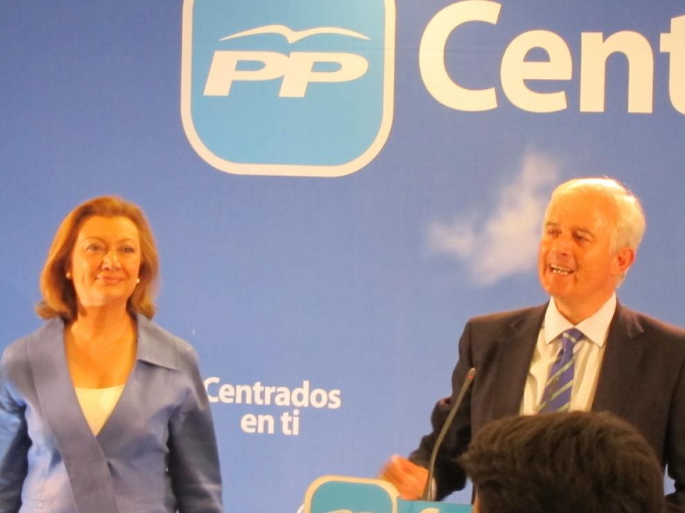 Luisa Fernanda Rudi y Eloy Suárez tras las elecciones del 22-M