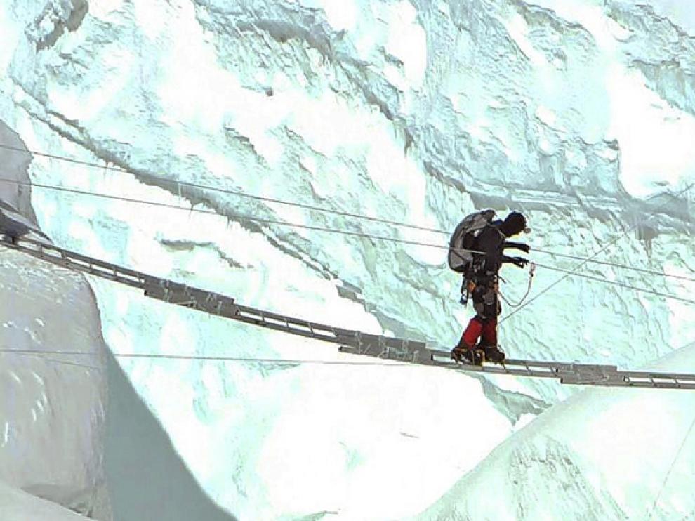 Carlos Pauner en el Lhotse