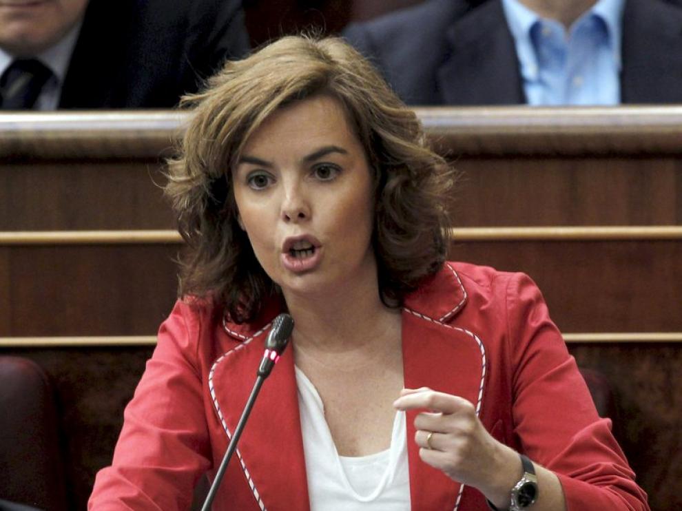 Soraya Sáenz de Santamaría, en una imagen de archivo