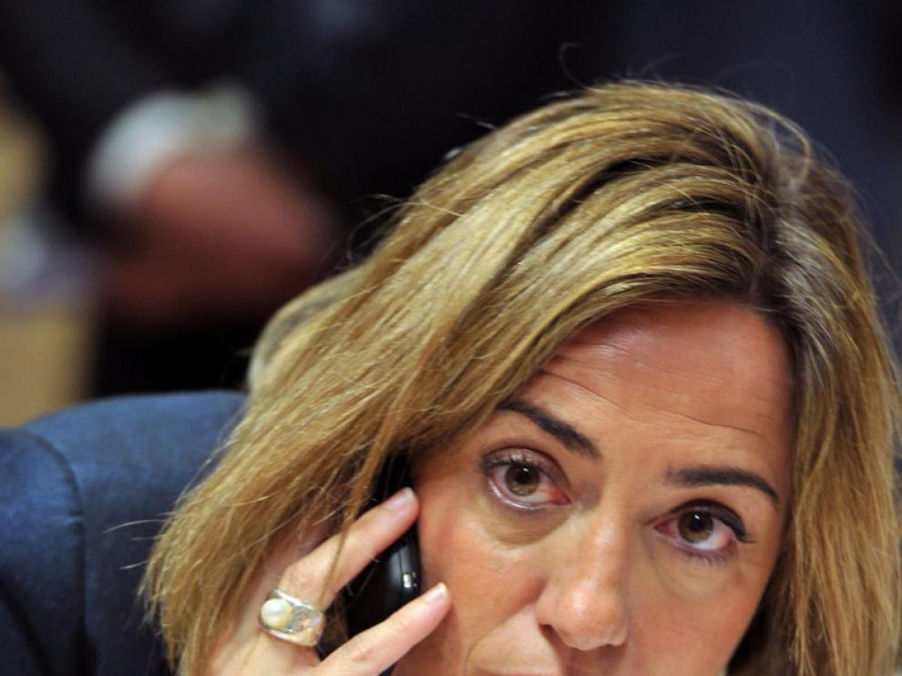 La ministra de Defensa, Carme Chacón, en una imagen de archivo