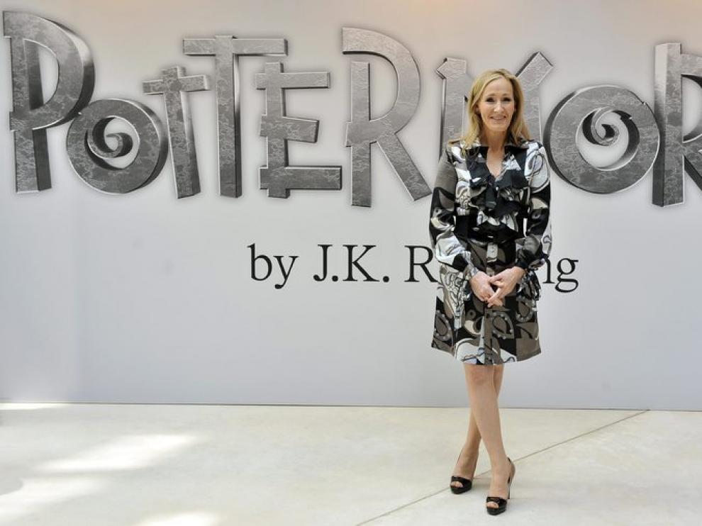 JK Rowling, durante la presentacion de 'Pottermore' el portal de Harry Potter.
