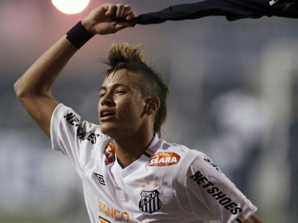 Neymar, jugador del Santos