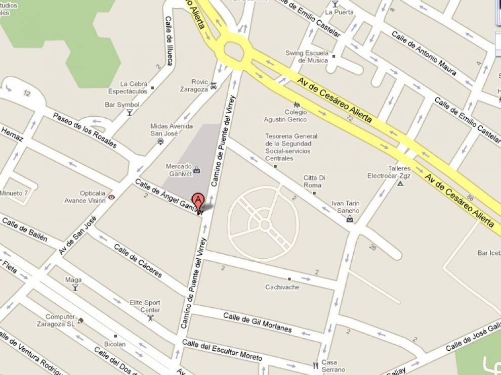Lugar del atropello mortal con fuga en el barrio de San José.