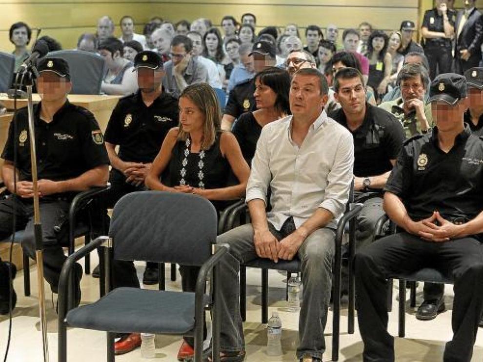 Arnaldo Otegi en el banquillo de la Audiencia Nacional en otra ocasión