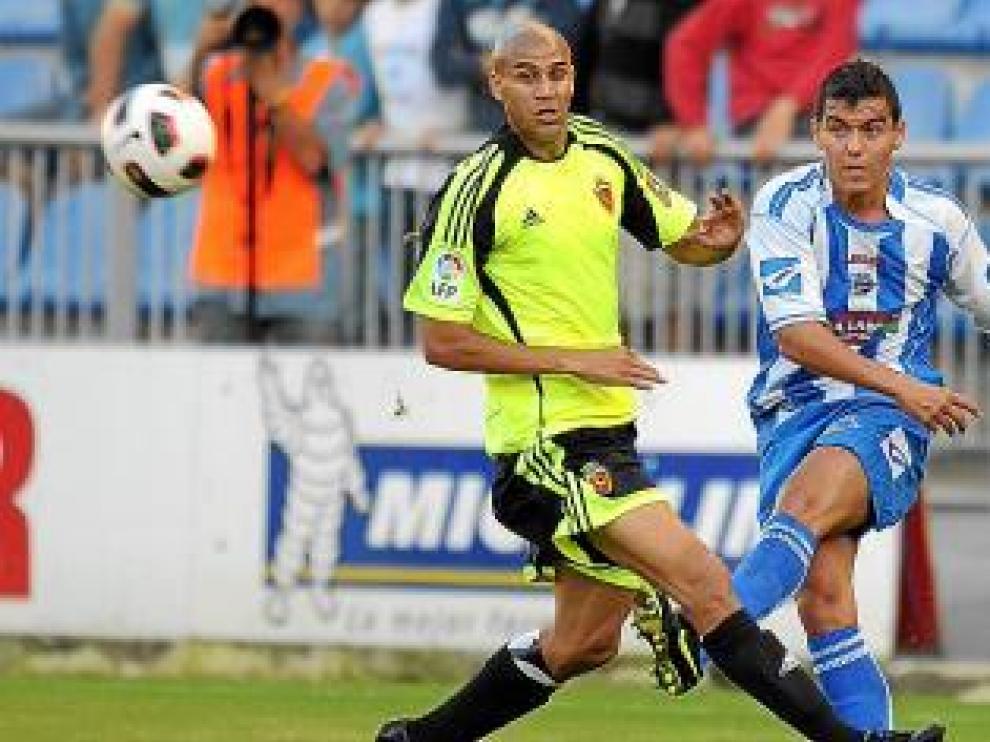 Carlos Diogo, durante un partido con el Real Zaragoza.