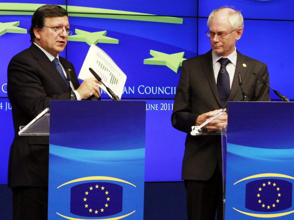 Van Rompuy y Durao Barroso