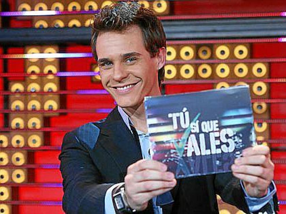 El presentador del programa cazatalentos 'Tú sí que vales', Christian Gálvez.