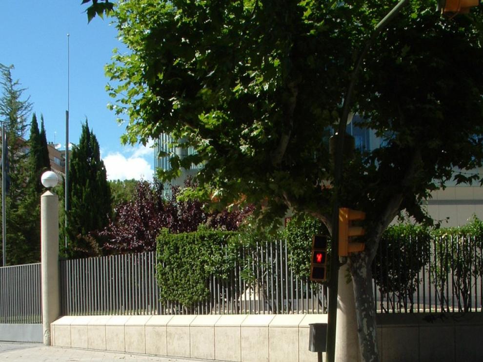 Rampa adaptada frente a la antigua sede del banco de España