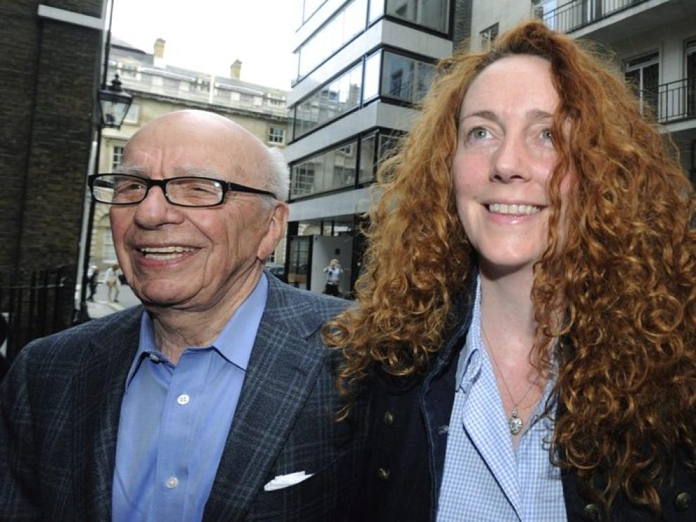 Rupert Murdoch y Rebekah Brooks, hace una semana