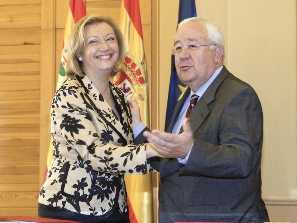 Luisa Fernanda Rudi y José Ángel Biel