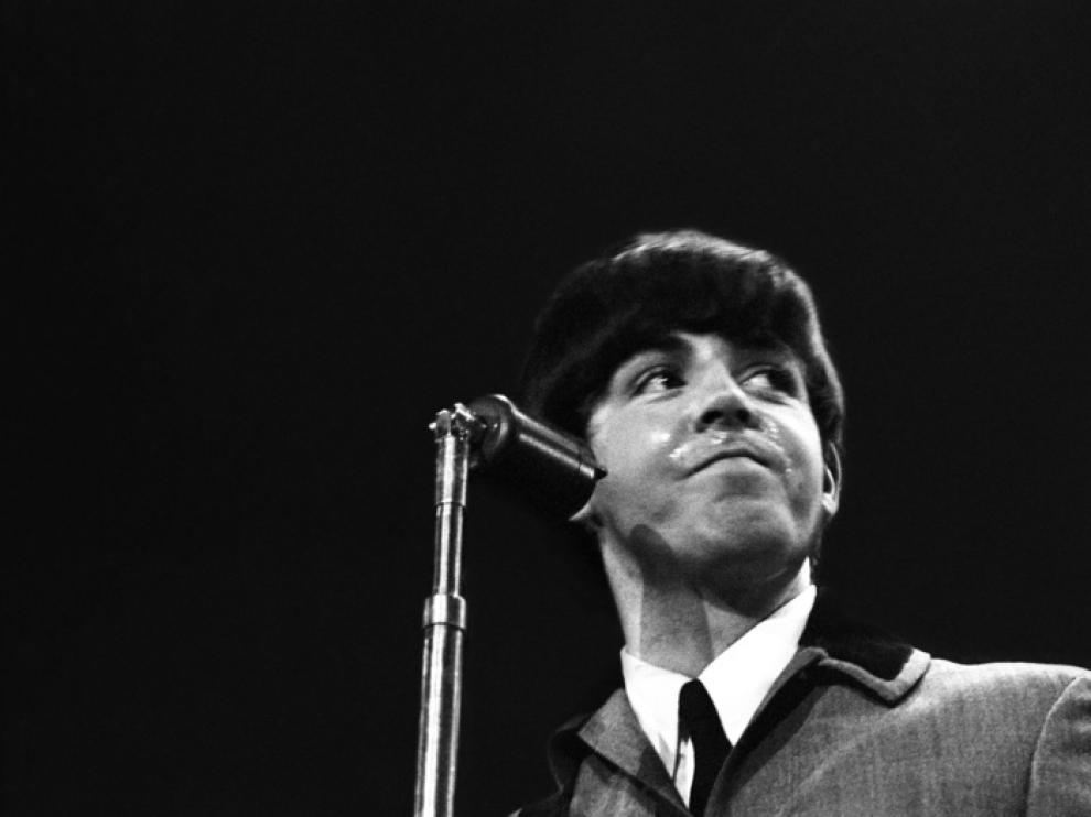 Imagen del primer concierto de los Beatles en EE. UU.