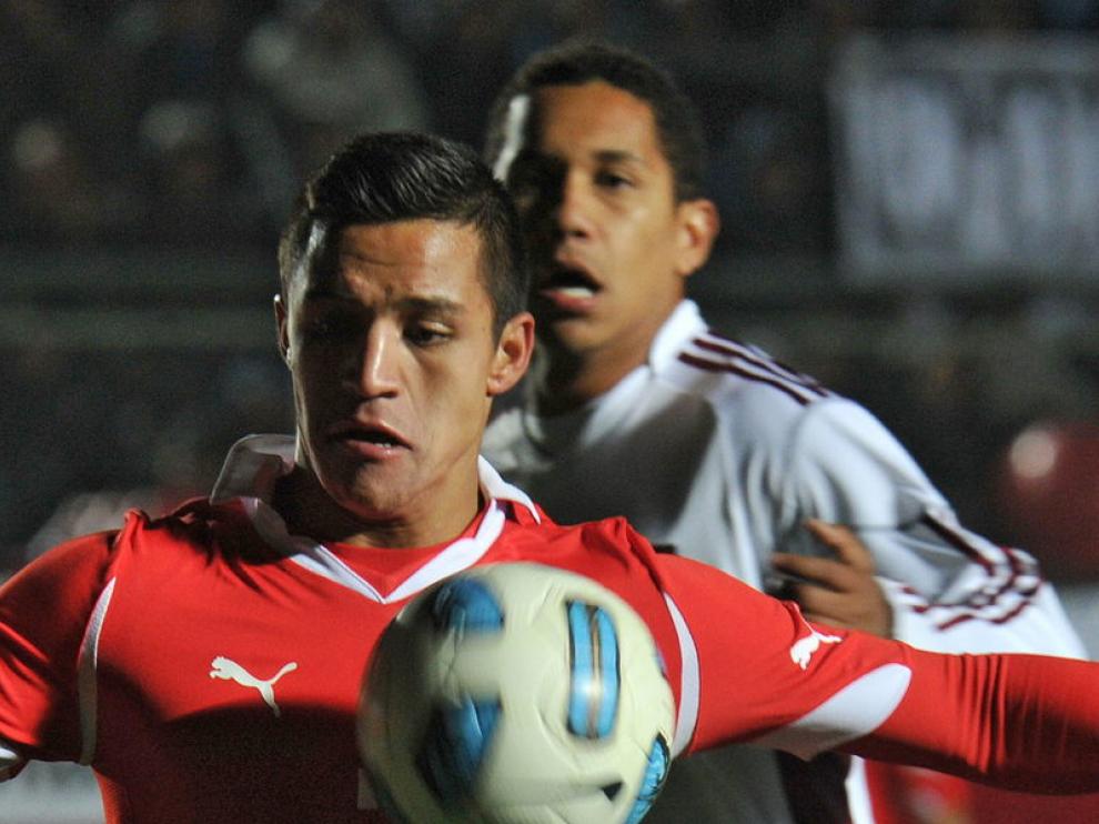 Alexis Sánchez, en el partido que enfrentó a su selección con Venezuela