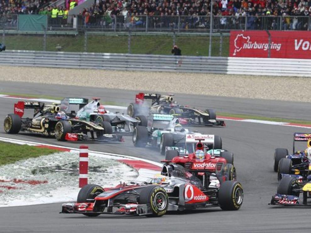 Hamilton lideró la carrera de principio a fin