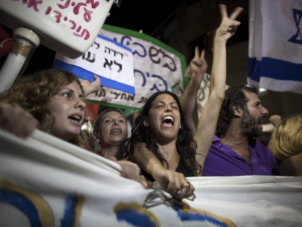 manifestaciones en Tel Aviv contra el precio de la vivienda
