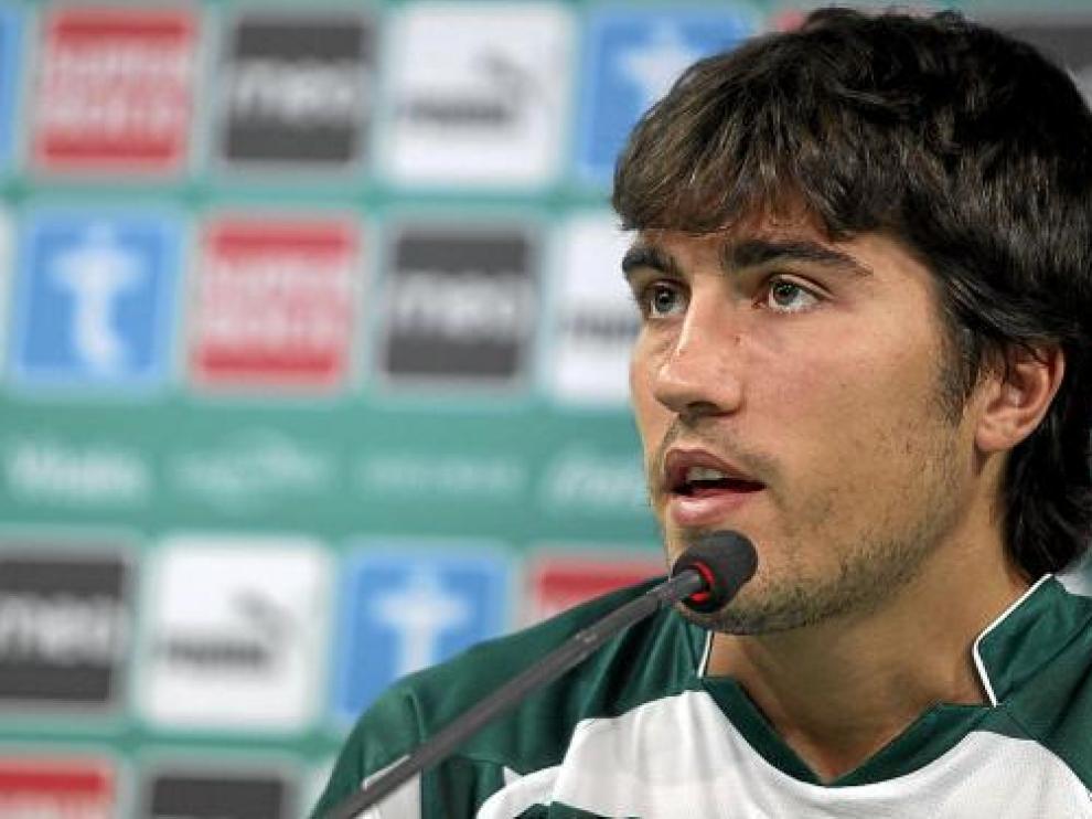 El futbolista aragonés Alberto Zapater, nuevo fichaje del Lokomotiv ruso.