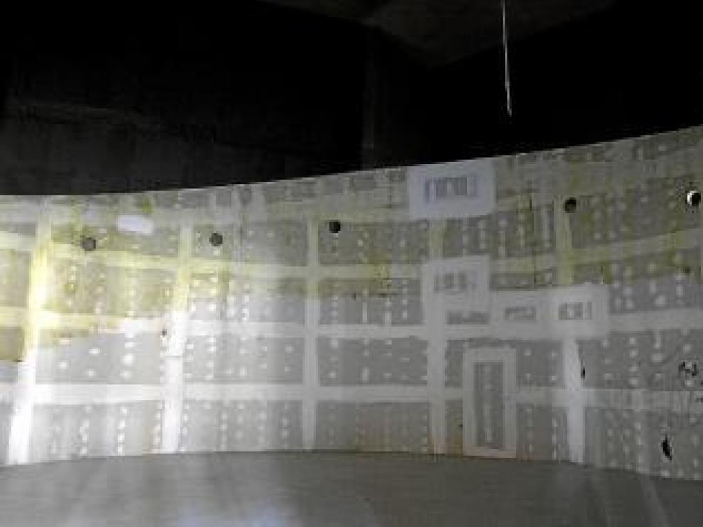 Lo que en su día fue el cine con una pantalla esférica es hoy un espacio diáfano que se convertirá en salón de actos.