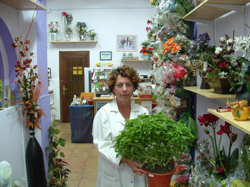 Berta Paraíso, propietaria de la floristería