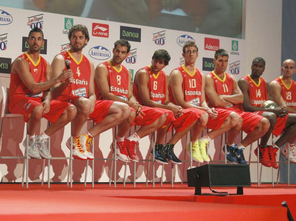 Presentación de la selección española de baloncesto