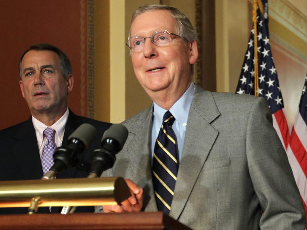 El líder de la minoría republicana en el Senado, Mitch McConnell