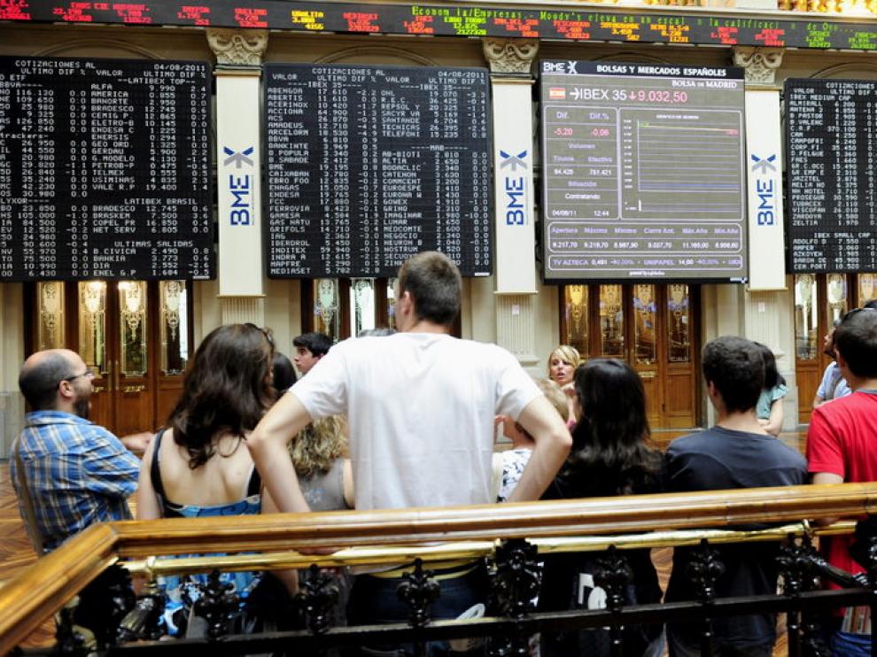 Expectación en la Bolsa de Madrid