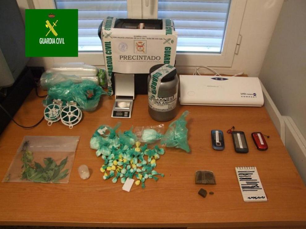 Sustancias y efectos intervenidos durante la 'operación manguera'
